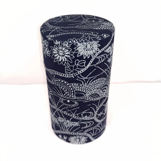 Teedose Blütenband Blau