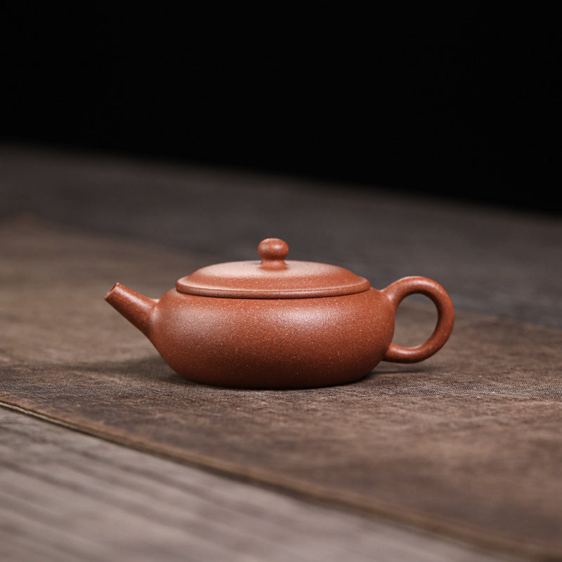 Flat Orange Clay Yixing 100 ml