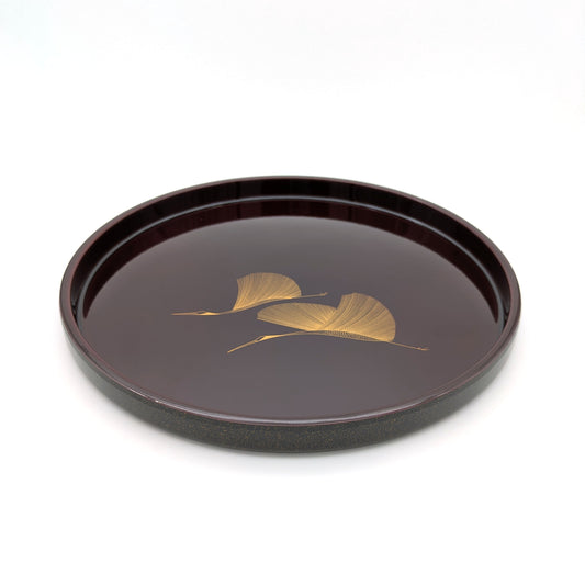 Urushii Lack Tablett Kraniche